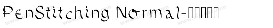 PenStitching Normal字体转换